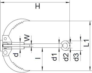 Metal Grappling Hook Structure