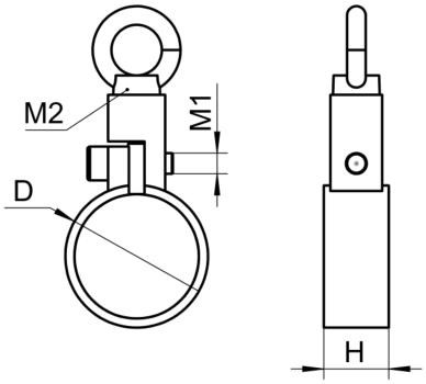 Line Drawing of Fishing Magnets Series SWT