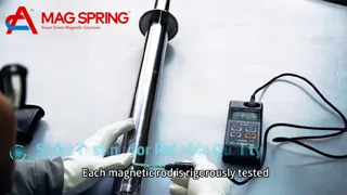 분리기를 위한 16,000 가우스 마그네틱 막대를 어떻게 확인합니까?